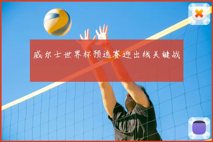 威尔士世界杯预选赛迎出线关键战